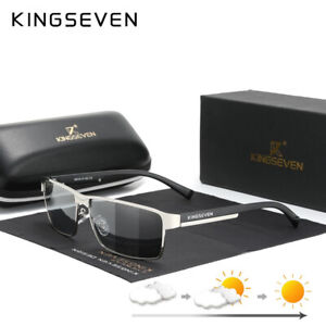 KINGSEVEN Photochromic Sunglasses Polarized Pilot Anti-glare Sun Glasses UV400