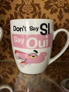 Tazza ceramica pantera Rosa Si Oui  colazione the caffe latte - Imagen 1 de 3