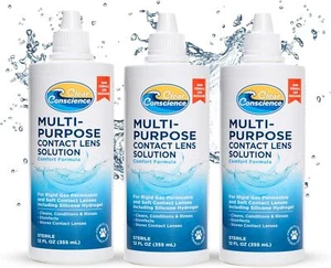 Cruelty-Free Contact Lens Solution 12oz (3 Pack) - Picture 1 of 5