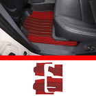 Red Silk Car Interior Carpet Protector Mat Pad For Ineos Grenadiers 2020-2024