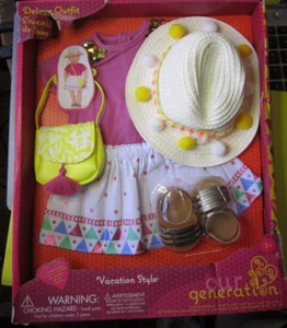 Our Generation Vacation Style Travel Fashion Outfit for 18" Dolls - New - Picture 1 of 6