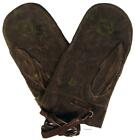 Ww2 1943 Canadian Gauntlets Gloves Winter Mittens Suede Leather Surplus As New