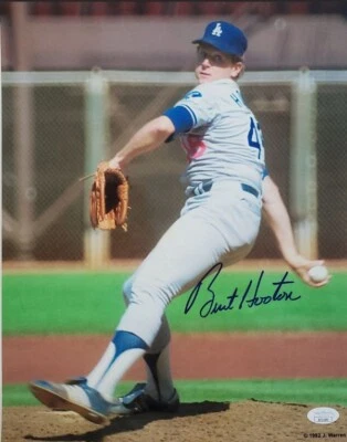  Foto firmada por Burt Hooton de los Dodgers de Los Ángeles 11x14 (certificado de autenticidad básico de la JSA)  Foto 1 de 3