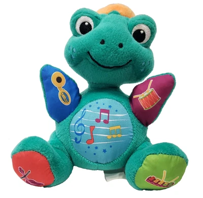 Baby Einstein Press & Play Pals Netuno Tartaruga Pelúcia 7” Recheado World Music 2006 - Imagem 1 de 4