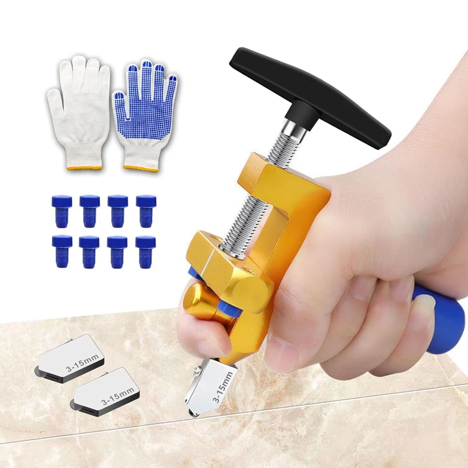 Profi Fliesenschneider Glasschneider Handfliesenschneider Keramik 3-15mm Tragbar - Bild 1 von 4