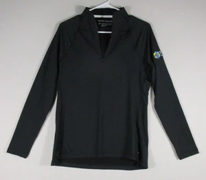 Maglione donna Peter Millar mezza zip felpa manica lunga taglia M nero - Foto 1 di 7