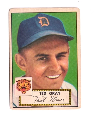1952 Topps Baseball Card #86 Ted Gray Nice!  see scan - Image 1 of 2