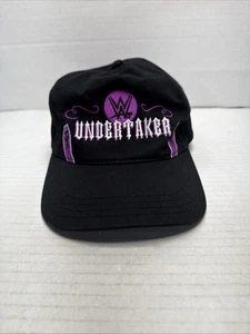 WWE Undertaker Hat Snapback Adult OSFA Black Purple WWF AEW VTG - Picture 1 of 10