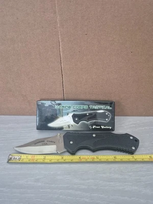 Frost Cutlery Marine Corps Tactical Pocket Knife - New In Box - - Image 1 of 2