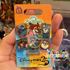 Original HK Disney 2025 Zootopia 2 Nick Judy Benjamin Gary Pawbert Knabber Pin - Bild 1 von 1