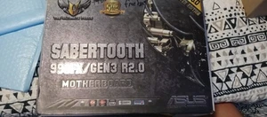 ASUS SABERTOOTH 990FX/GEN3, AM3+, AMD (GEN3 R2.0) Motherboard + CPU included!!! - Photo 1/5