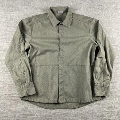 Camisa Y2K Nike Perforada Rendimiento Snap Up L/S Verde Para Hombre Talla M Athliesure Foto 1 de 4