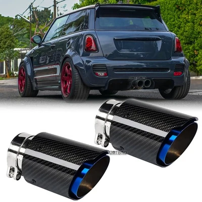 Puntas de escape silenciador carbono para Mini Cooper R55/R56/R57/R58/R59/R60 2,5" a 3,5" Foto 1 de 4