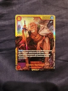 SILVERS RAYLEIGH SECRET RARE FOIL CARD OP08-118 {ONE PIECE CARD GAME} NM - Picture 1 of 4