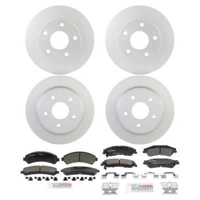 Kit de pastillas de freno y rotor de cerámica Bosch QuietCast para 97-05 Chevrolet Blazer S10 Foto 1 de 4