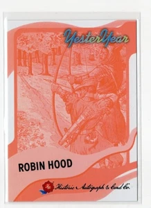Autógrafos históricos HA 2025 diseño Robin Hood de antaño 2 rojo #82/50 - Imagen 1 de 1
