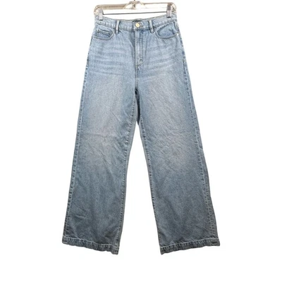 Ann Taylor Jeans The Trouser High Rise Wide Leg Light Wash Denim Womens Size 2 - Image 1 of 4