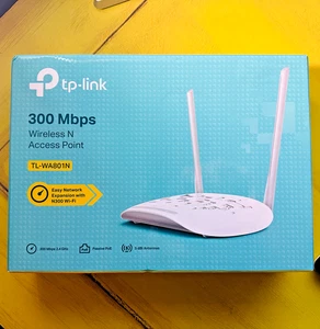 tp-link tl-wa801n wireless n access point 300mbps 2.4ghz used - Picture 1 of 2