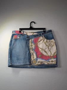 Vintage Desigual Y2K Patchwork Denim Mini Boho Rock Gr. 34 - Bild 1 von 8