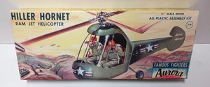 1956 Aurora Hiller Hornet Ram Jet Helicopter Kit 501-79 Box Only - Picture 1 of 9