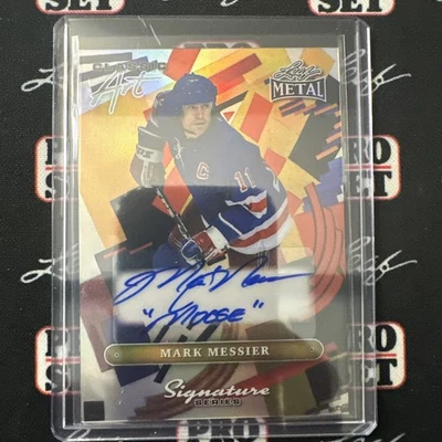 Mark Messier 2025 Leaf Metal Hockey Legends Classic Art Signature Series 1/1 - Image 1 of 2