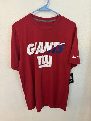 NUEVO CON ETIQUETAS Nike New York Giants Camiseta Manga Corta NFL Entrenamiento Mediano Rojo Foto 1 de 4