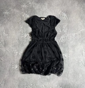 Killah By Miss Sixty M/size  Dotted Mesh Dress Gothic Y2K Avantgarde Flared  - Picture 1 of 19