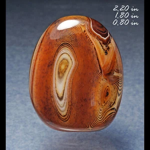 Cornaline Soie Agate Sculpté Sphère Sculpture Madagascar - Picture 1 of 2