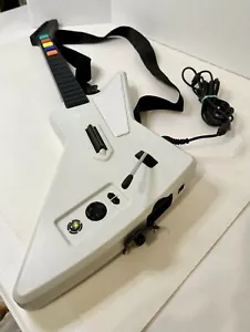 Guitar Hero Xbox 360 Wired Controller White Strap Xplorer RedOctane 95055 Tested - Picture 1 of 3