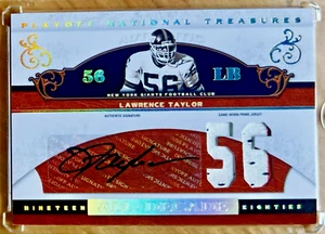 LAWRENCE TAYLOR 2007 Tesori Nazionali TUTTO IL DECENNIO GU Patch Auto SP 03/56 #AD-LT - Foto 1 di 2