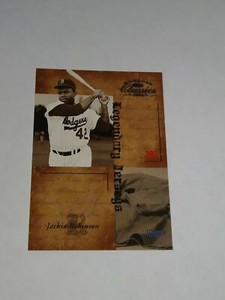 2004 Donruss Classics ** Legendary Jerseys **   #LJ-41 Jackie Robinson #D / 500
