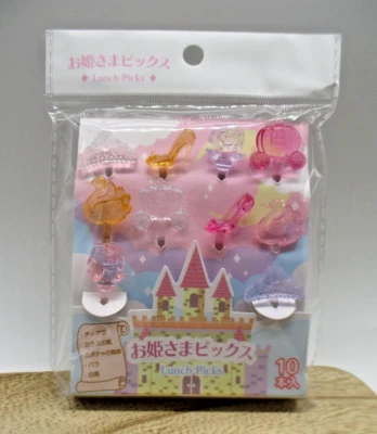 2025 Nuevo Princess Clear Food Picks Pick 10 piezas para decoben lonchera Bento Serie - Imagen 1 de 4