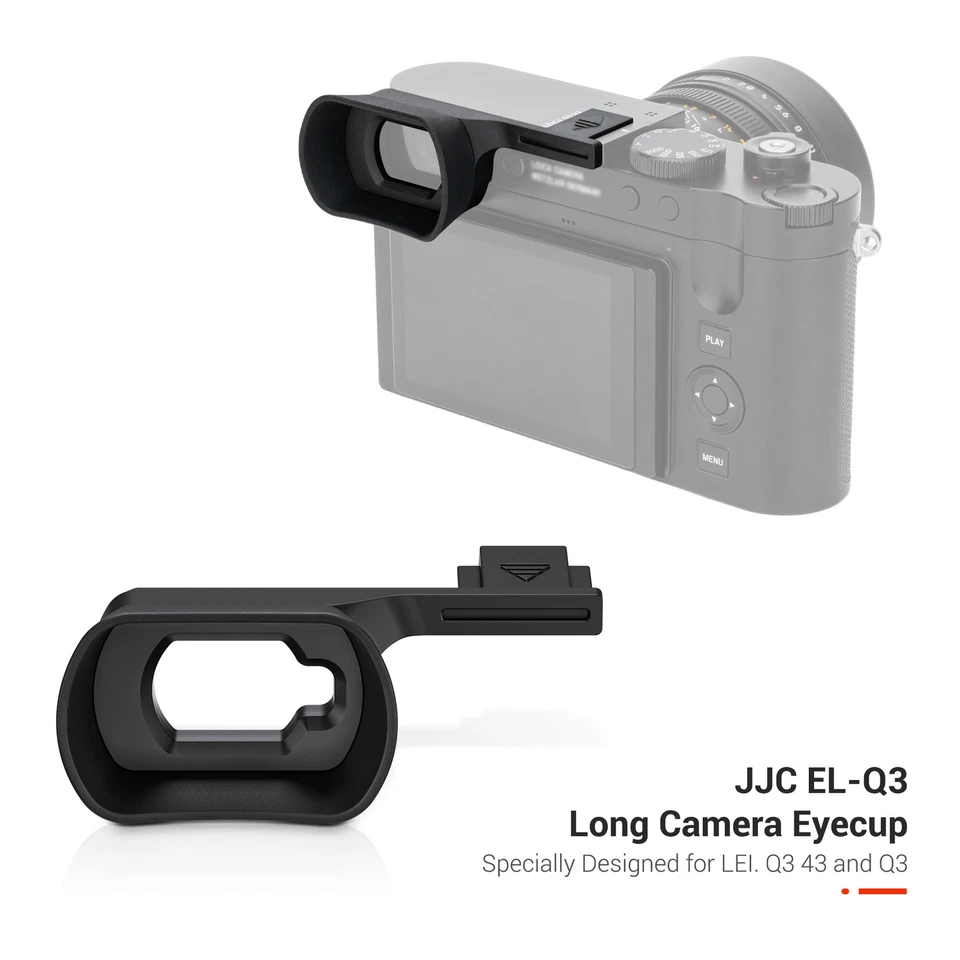 JJC Camera Long Eye Cup Eyecup Soft Eyepiece for Leica Q343 / Q3 Anti-scratches - Image 1 of 4