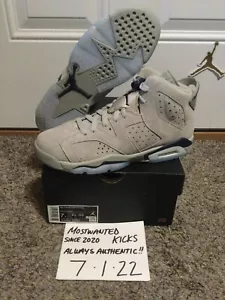 DS 2022 Nike Air Jordan Retro 6 Georgetown Grade School Sz 7Y - Picture 1 of 10