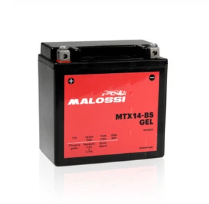 YTX14-BS MALOSSI GEL BATTERY SUZUKI SV 1000 2003 2004 2005 2006 2007 - Picture 1 of 3