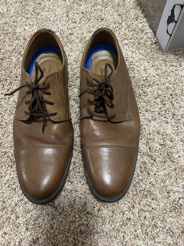 Scarpe eleganti Oxford Clarks da uomo Whiddon marrone chiaro taglia 9 (larghe) (61256243) 9 W