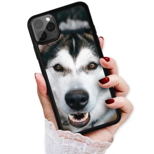 ( For iPhone 11 Pro Max ) Back Case Cover AJ12796 Husky Dog - Picture 1 of 6