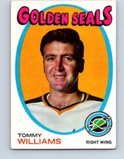 VINTAGE HOCKEY CARD OPC 1971-72  CALIFORNIA GOLDEN SEALSTOMMY WILLIAMS NO544