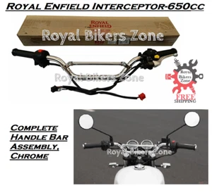 Royal Enfield "Handle Bar Assembly" Chrome For Interceptor-650cc - Bild 1 von 11