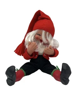 Arne Hasle Norweger Nisse Weihnachtspuppe Wichtel Elfe Norge signiert 12 Zoll groß - Bild 1 von 6