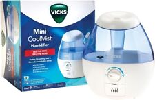 Vicks Mini Cool Mist Humidifier - Promotes Better Breathing & Sleep, 1.9L Tank