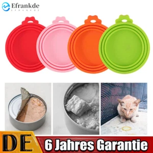 4x Dosendeckel Katzenfutter Hundefutter Dosen Deckel Set Silikon für Nassfutter - Bild 1 von 13