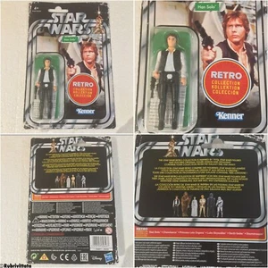 Hasbro Vintage Style Star Wars Figure Han Solo Retro Collection MINT WAVE 1 NEW - Foto 1 di 6