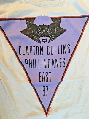 Camiseta De Colección 1987 Clapton Collins Phillinganes East Talla M Med 80s Rock Tour Foto 1 de 4