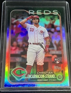 2024 Topps Update Christian Encarnacion-Strand #US201 RC Debut Rainbow Foil - Picture 1 of 2