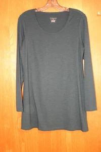 Christopher & Banks Tunika Oberteil Gr. M sehr guter Zustand anthrazit grau langarm pflegeleicht - Bild 1 von 6