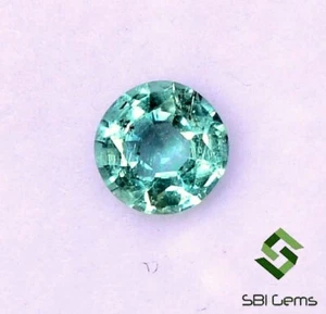 4 mm Natural Emerald Round Cut 0.25 CTS Untreated Loose Certified Gemstone - Picture 1 of 5