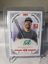 2021-22 ONYX AUTH. VINTAGE  BASEBALL EXTENDED GREEN AUTO BRANDON MAYEA /50