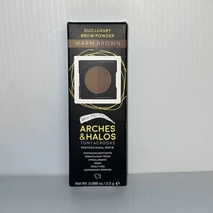 CT) Arches & Halos Duo Luxury Brow Powder marrone caldo - styling sopracciglia - Foto 1 di 3