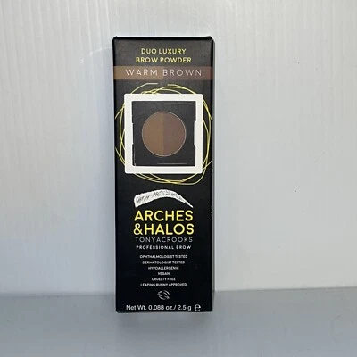 CT) Arches & Halos Duo Luxury Brow Powder Warm Brown - Eyebrow Styling - Image 1 of 3